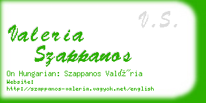 valeria szappanos business card